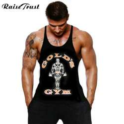 Prix 2017 gymvest vêtements de musculation et de fitness hommes débardeurs  goldsgym marque haute qualité 100% tricot de coton grande taille - Site  Chinois, moins cher !